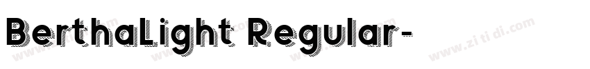 BerthaLight Regular字体转换